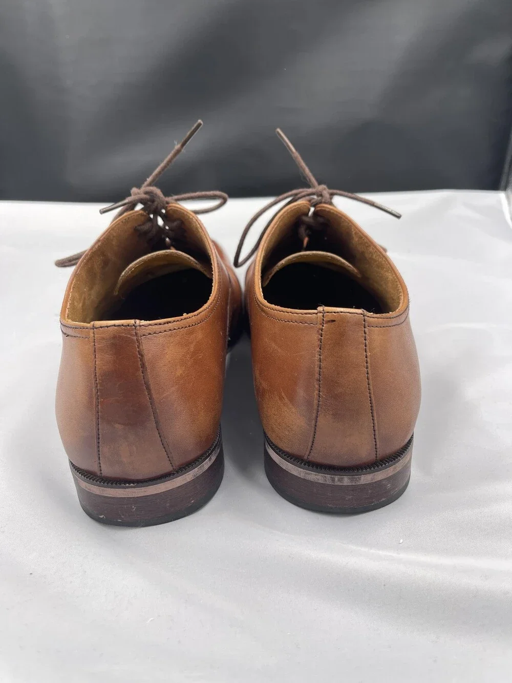 Florsheim Oxford Dress Shoes Mens Size 8.5 Brown Cap Toe Memory Foam Comfort
